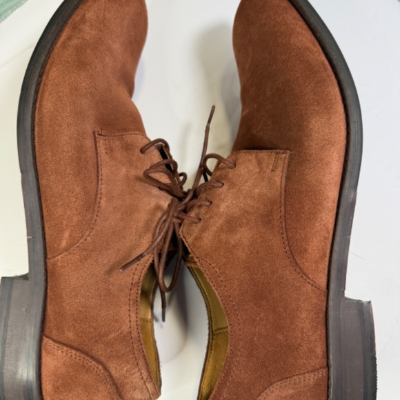 Clarks Brown Suede Derby Shoes Mens 9.5 main image 7